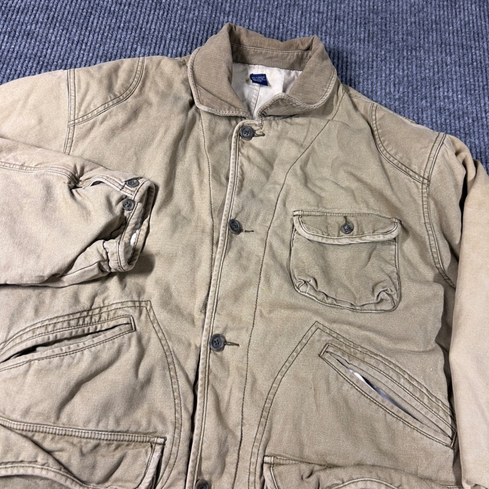 Vintage Thornton Bay Jacket Men's M Reversible Chore Canvas Barn Corduroy Collar